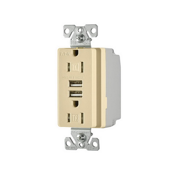 Cooper Wiring Devices Usb Tr Receptacle 3.1 Amp Us...