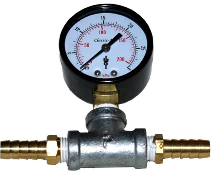 Outdoor Water Solutions In-Line Pressure Gauge ARL0044