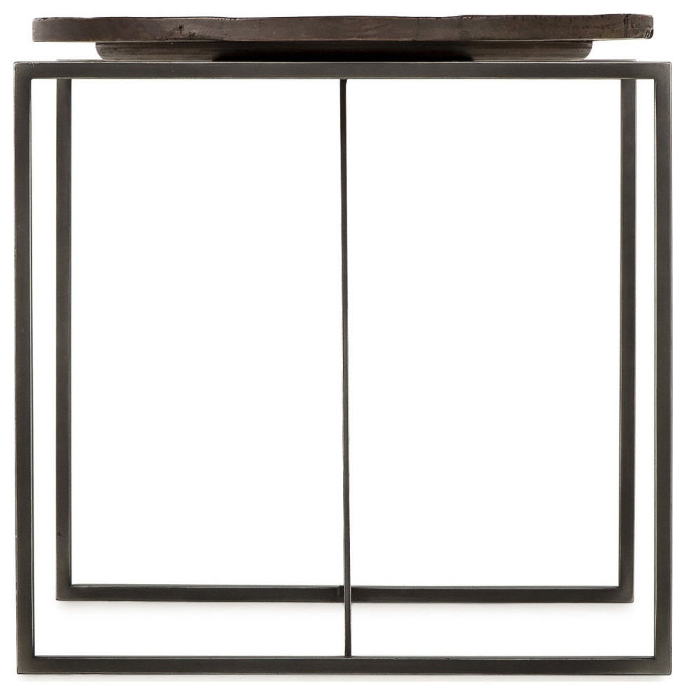 Nova Side Table Peroba   Industrial   Side Tables And End Tables   by AED Luxury Home Decor  Houzz