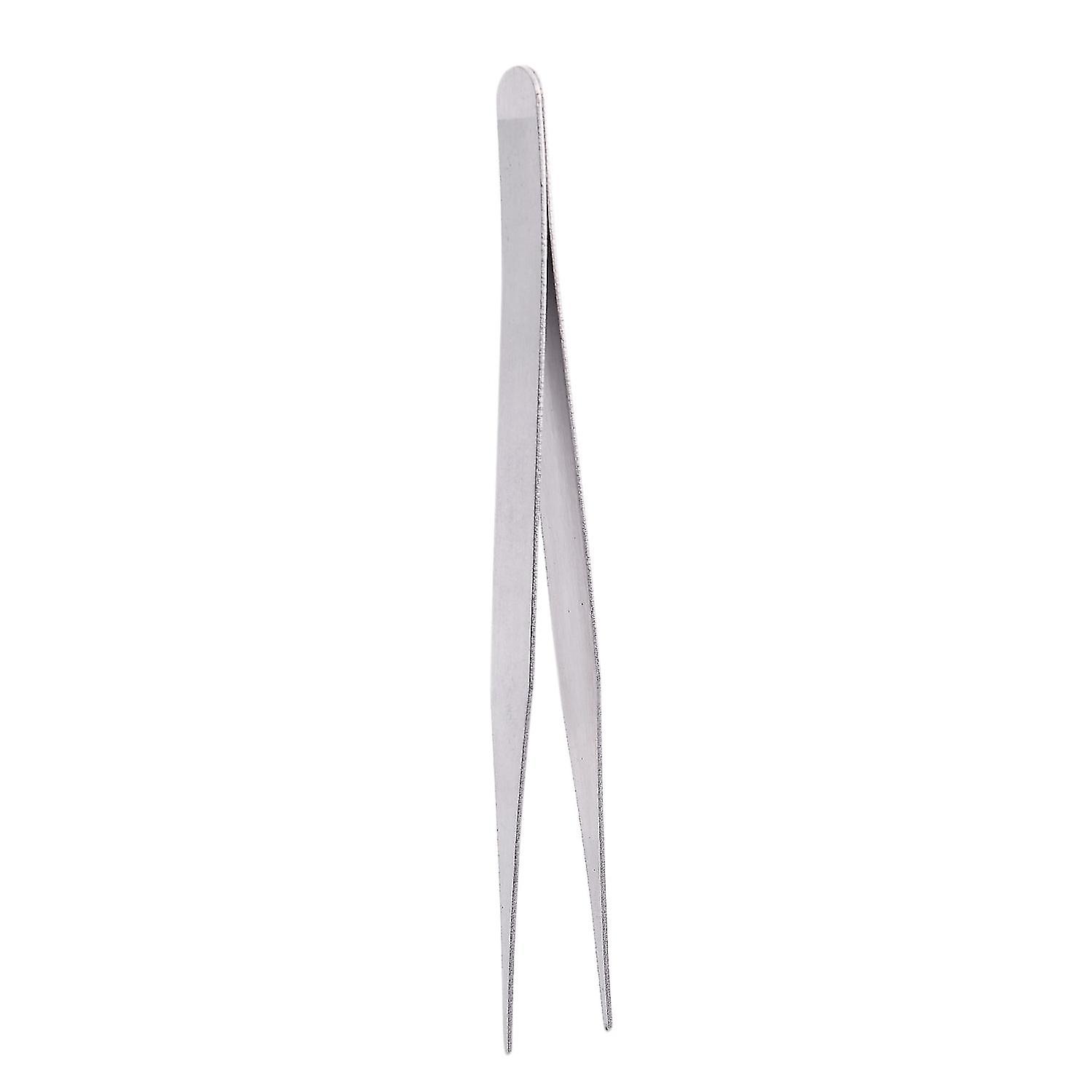 Tweezers Tweezers Doctor Pliers Tweezers Antistatic Metal Curve Round Straight (-10)