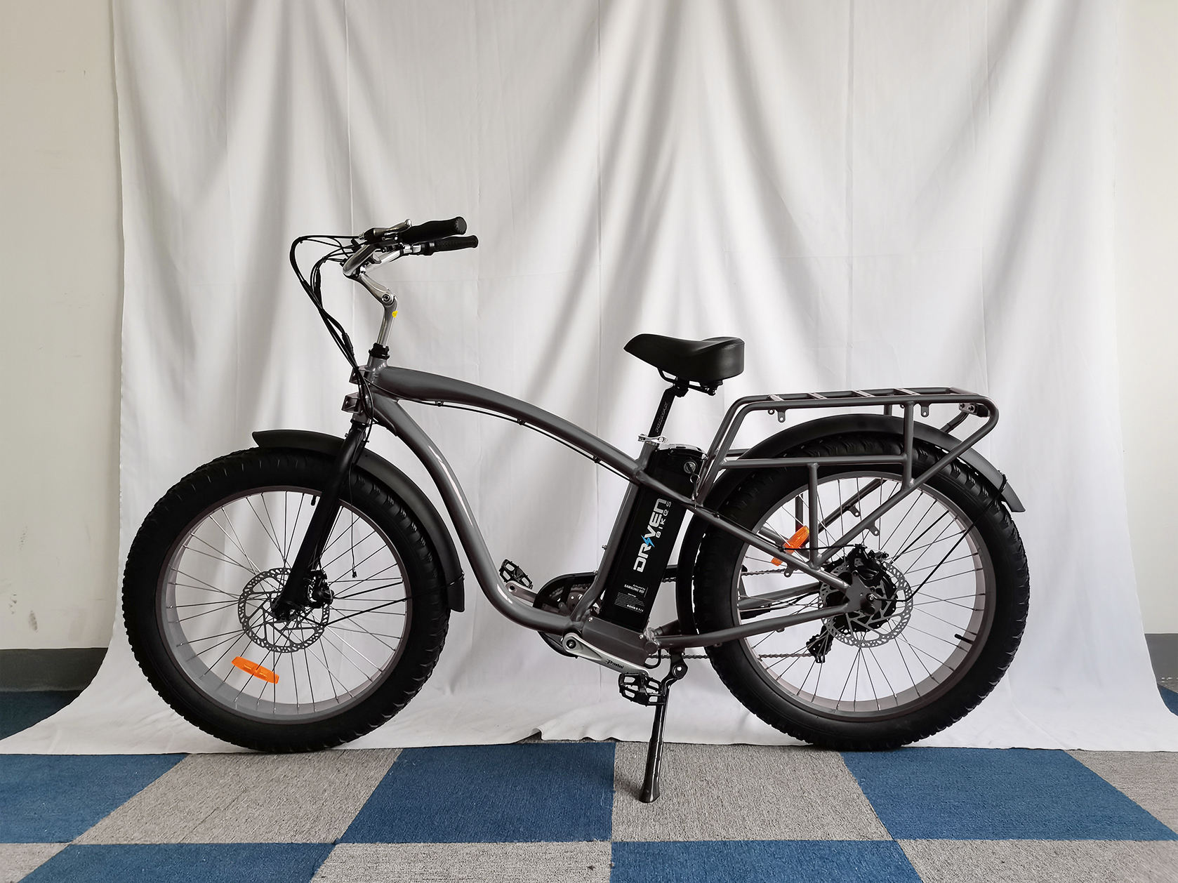 Mid Drive Cargo Ebike 21AH Battery Full Suspension Electric Bike 26 Inch Fat Tire Mountain Bike Electric Cycle