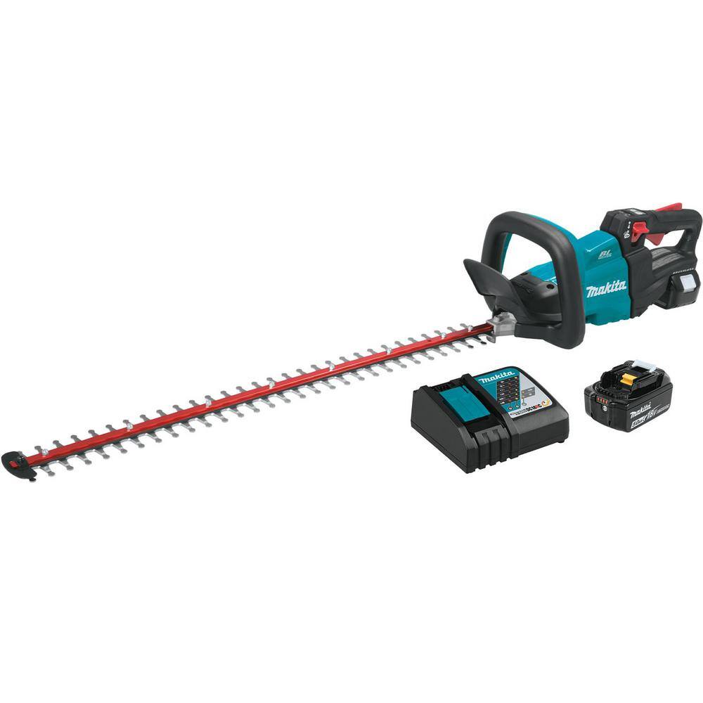 Makita 18V LXT Lithium-Ion Brushless Cordless 30 in. Hedge Trimmer Kit (5.0Ah) XHU08T