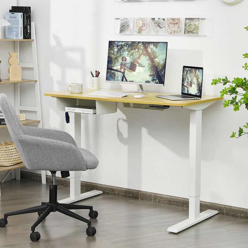 48 Inches Electric Standing Adjustable Desk with Control Panel and USB Port