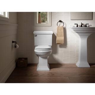 KOHLER Memoirs Classic 2-Piece 1.28 GPF Single Flush Round Toilet with AquaPiston Flushing Technology in White K-3986-0