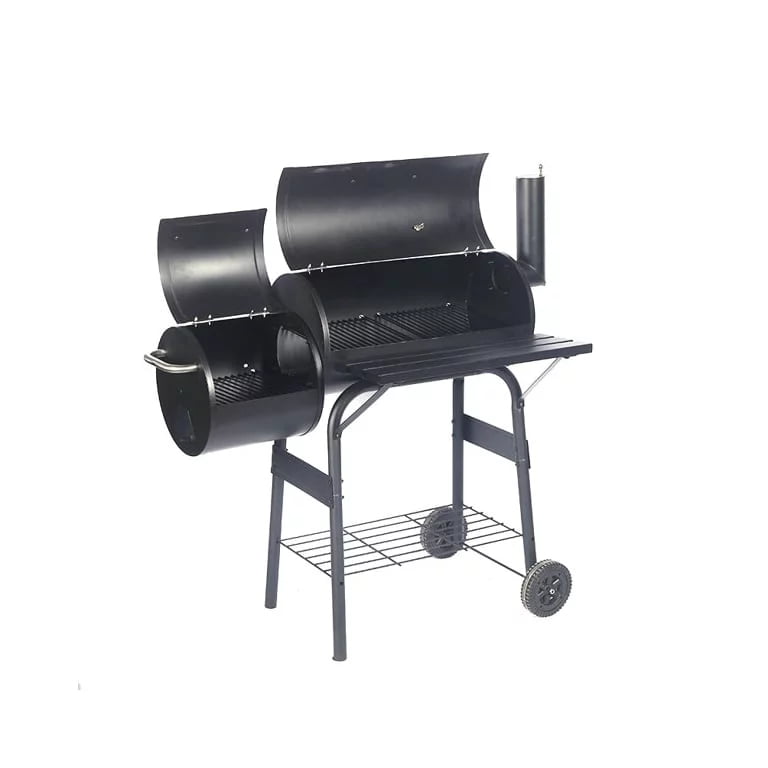 AEDILYS 27 inch Charcoal Barrel Grill with Offset Smoker