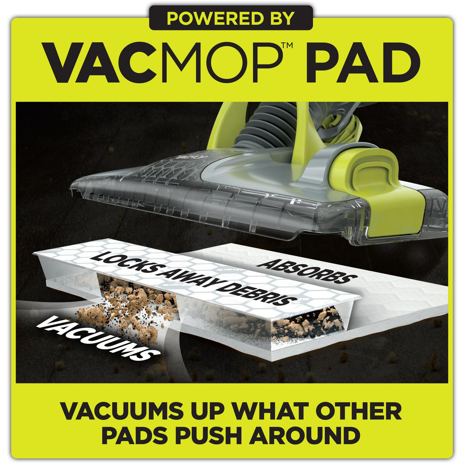 Shark VACMOPa c Cordless Hard Floor Vacuum Mop with Disposable VACMOP Pad VM200  Crowdfused