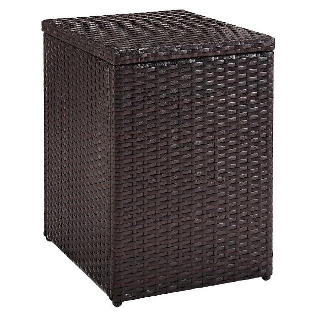 Crosley Palm Harbor Outdoor Wicker Rectangular Side Table