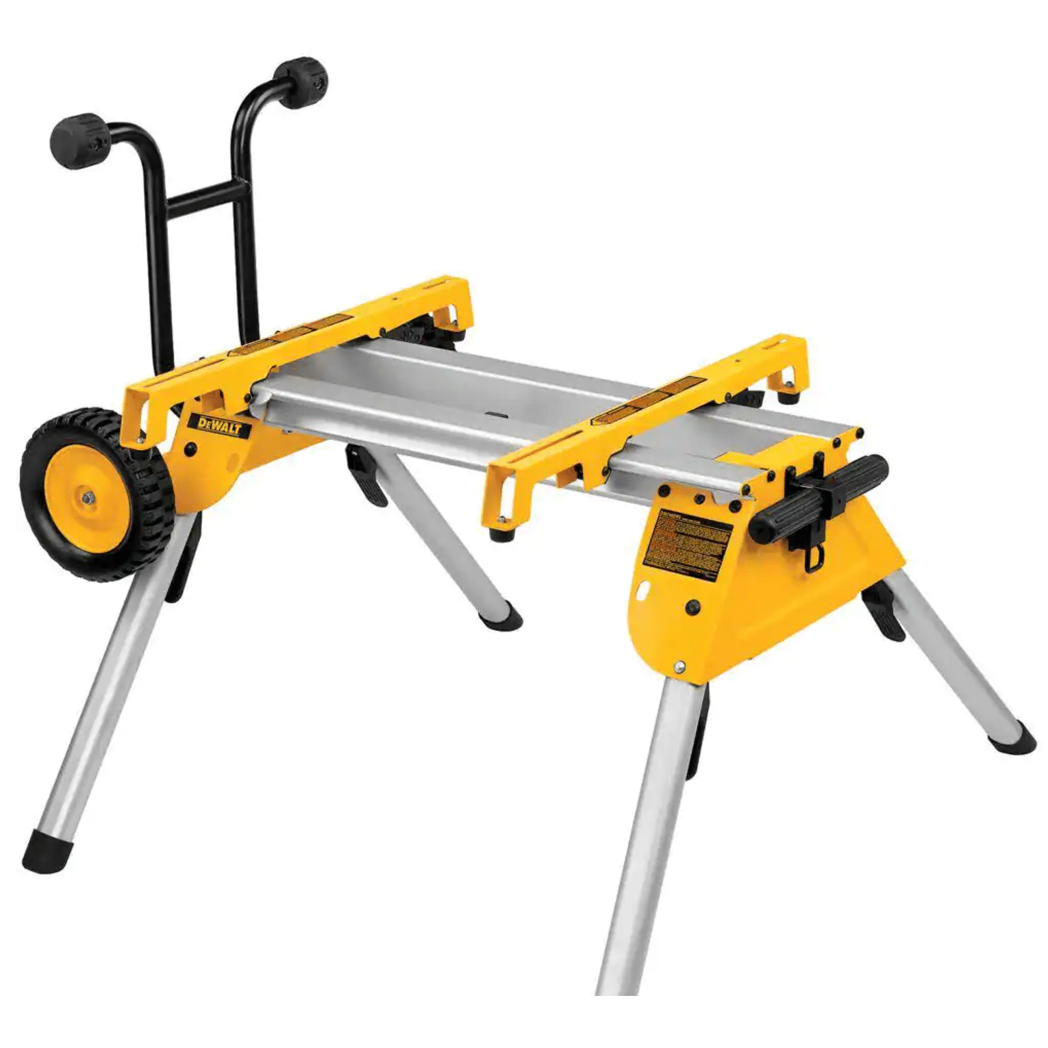 Dewalt DW7440RS 33lbs. Heavy Duty Rolling Table Saw Stand with Quick-Connect Stand Brackets with 200lbs. Capacity