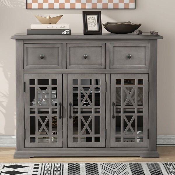 Entryway Kitchen Dining Room Storage Cabinet with 3 Drawers