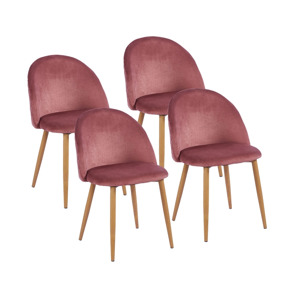 Porthos Home Jailyn Dining Room Chairs Set Of 4  Velvet And Metal