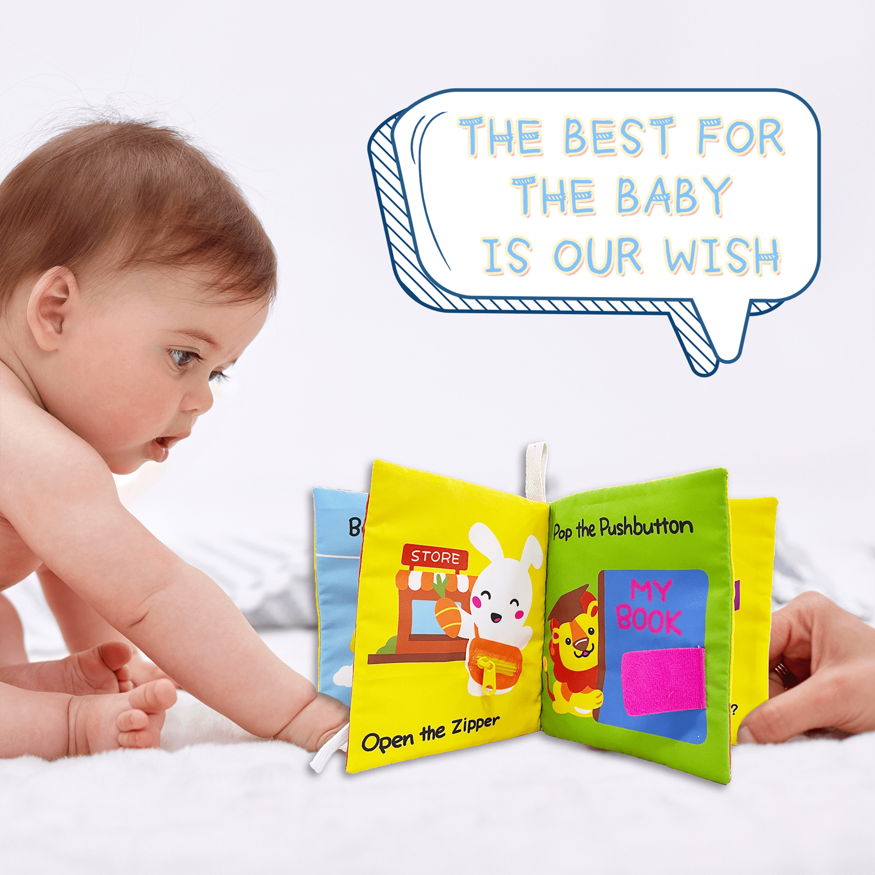 Richgv Baby Cloth Books， Soft Early Education Toys for Babies， Baby Books for Newborn Babys