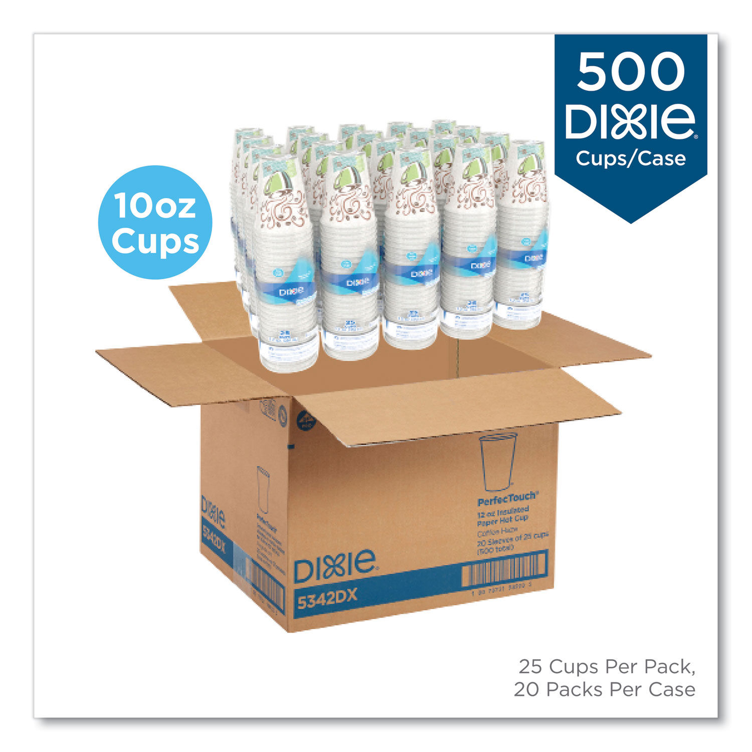 DXE5310DX 10 Oz. Paper Coffee Cups by Dixie