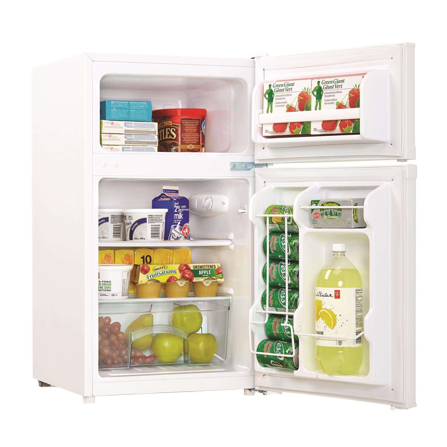 Danby 3.1 ft White Stainless Steel Compact Refrigerator 110 W