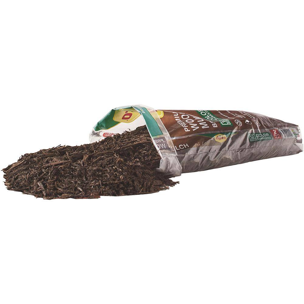 Vigoro 2 cu. ft. Bagged Premium Brown Wood Mulch 52050196