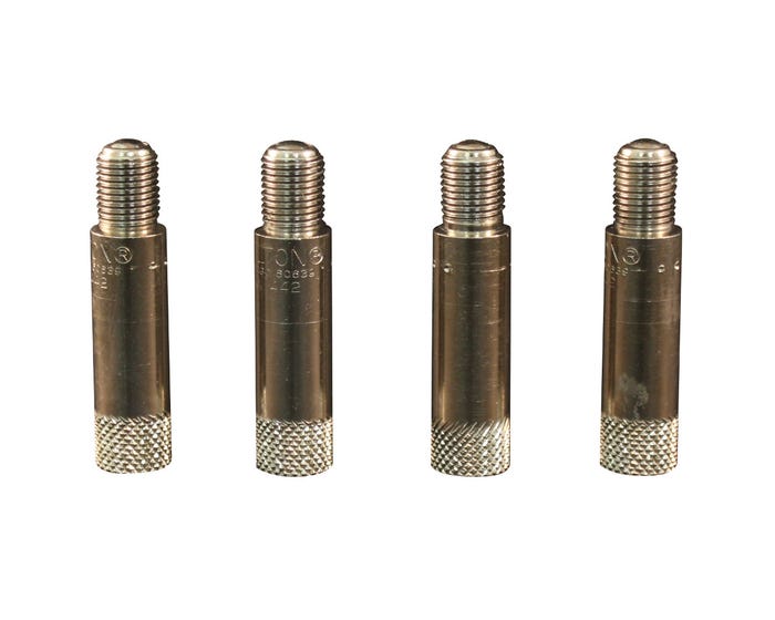 Milton 4 -  Pack 1 - 1/4 Inch Brass Valve Extensions - .305 - 32 Thread - S-442