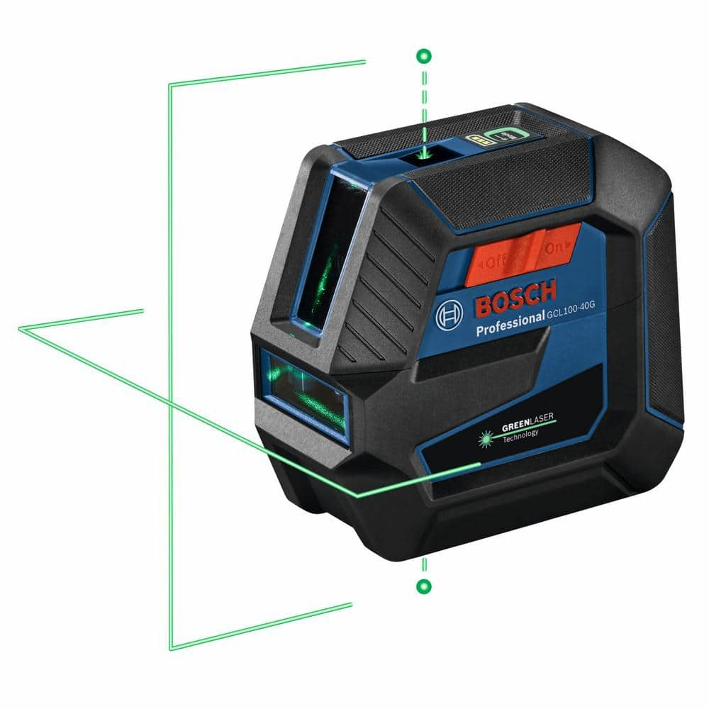 Bosch 100 ft. Green Reconditioned Combination Laser Level Self Leveling with VisiMax Technology GCL100-40G-RT