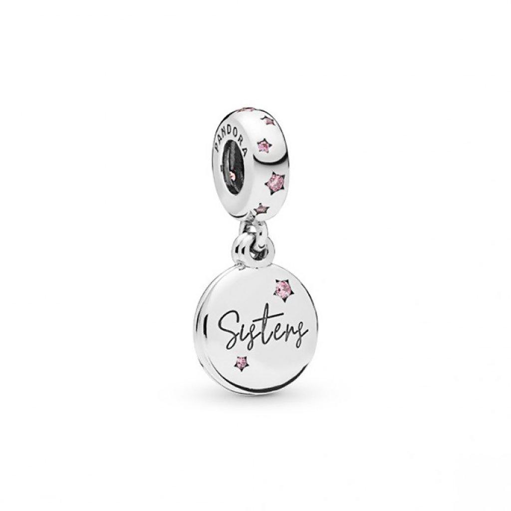 PANDORA  Forever Sisters Dangle Charm