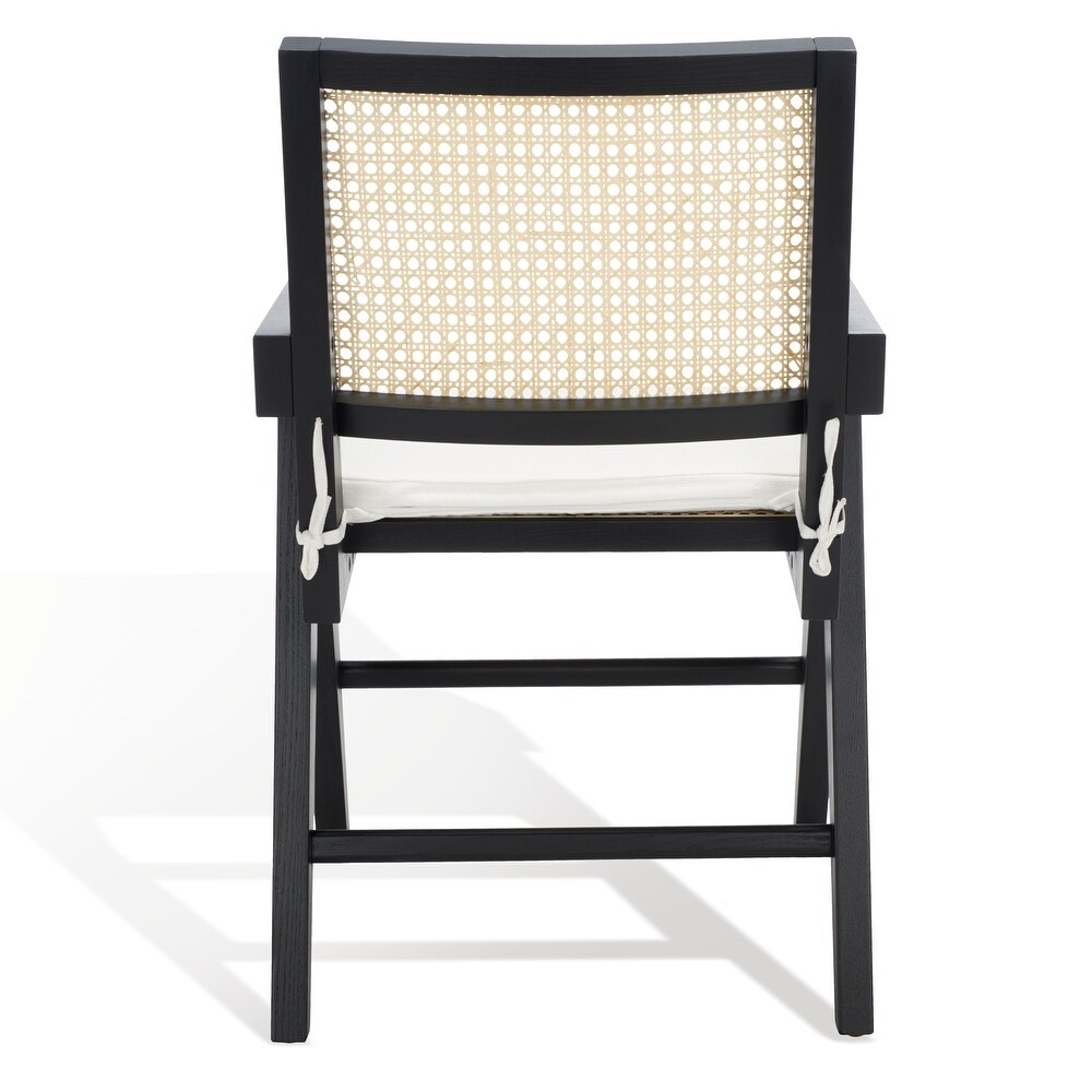 SAFAVIEH Couture Colette Rattan Arm Chair   21 in. W x 23 in. D x 34 in. H