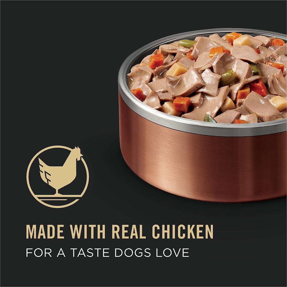 Purina Pro Plan Savor Adult Chicken and Vegetables Entree Slices in Gravy Canned Dog Food