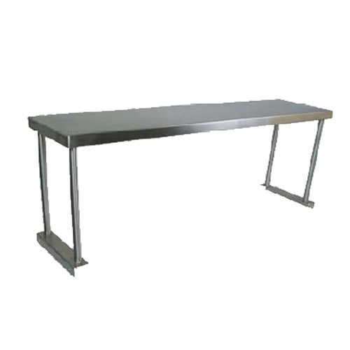 John Boos OS-ES-1272 Stainless Steel Single Overshelf for Work Tables， 12