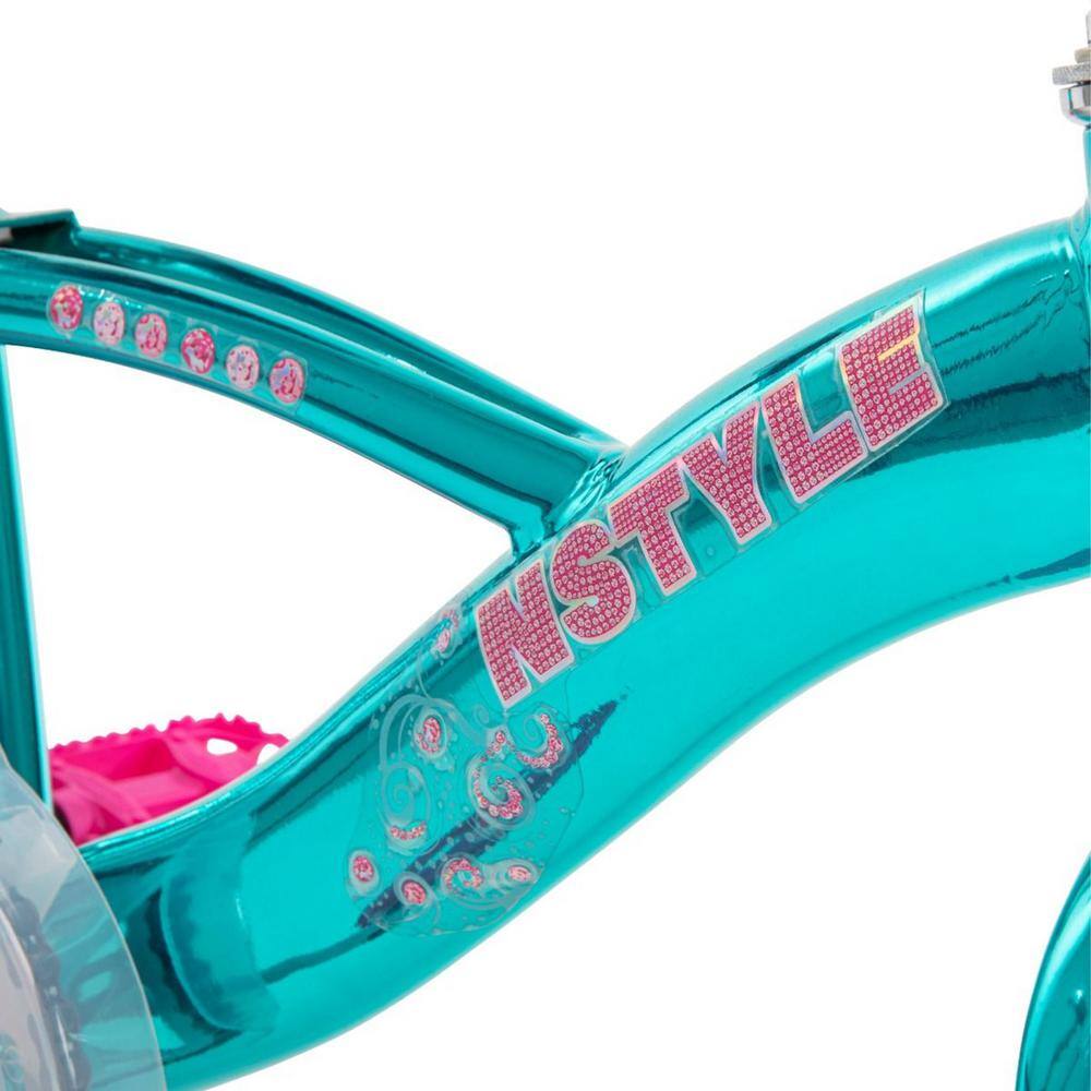 Huffy 16 in. N'Style Metallic Teal and Pink Girls' Bike 21830