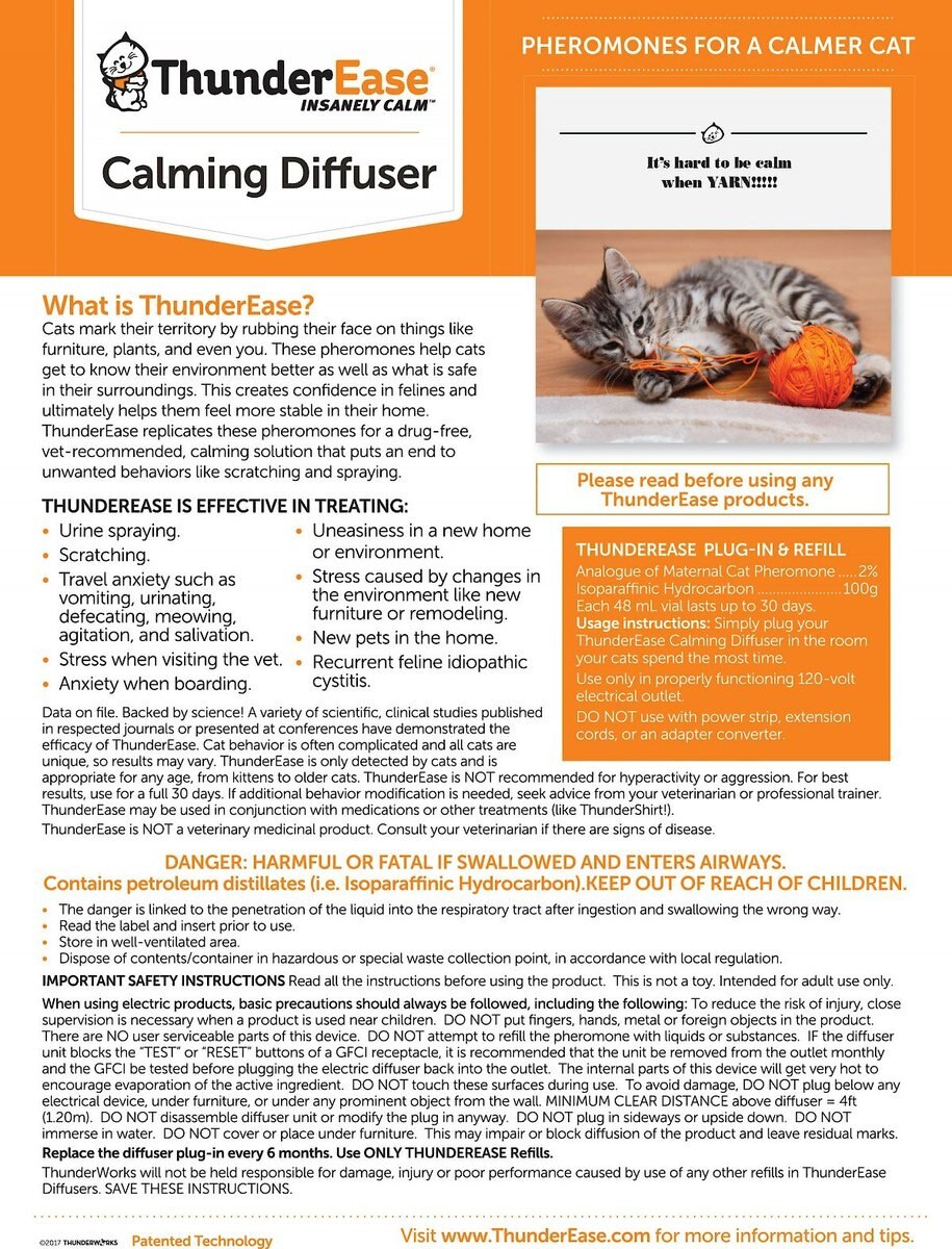 ThunderEase Calming Diffuser for Cats