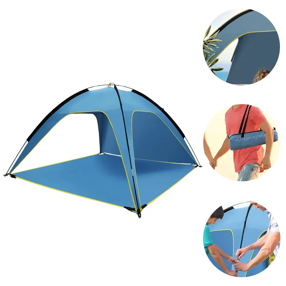 Beach Tent Sun Shelter Breathable Camping Sun Shade Portable Cabana Shelter for Camping  Hiking  Fishing