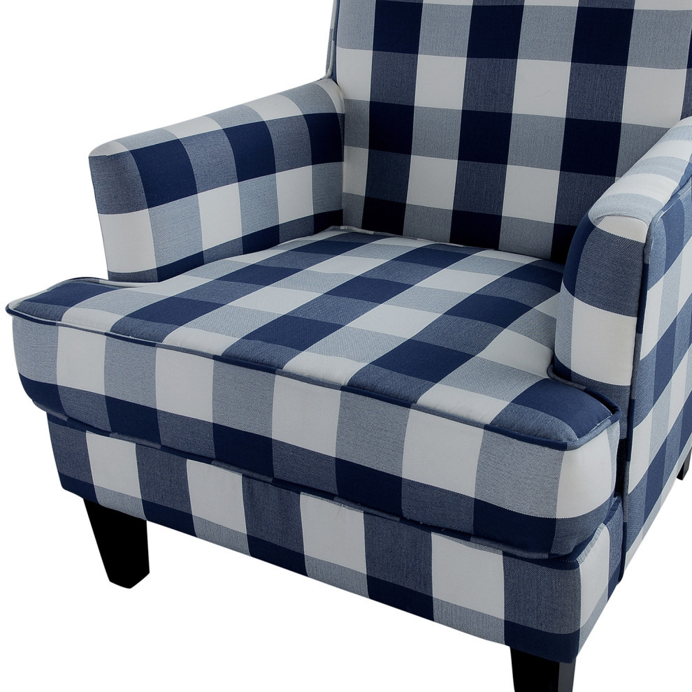 Upholstered Armchair For Living Room/Bedroom   Farmhouse   Armchairs And Accent Chairs   by Karat Home  Houzz