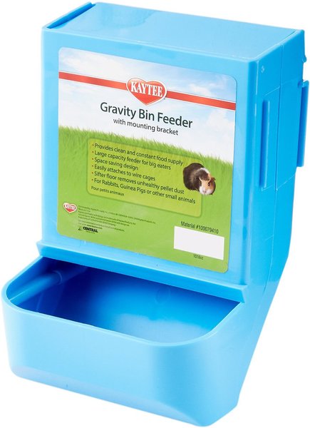 Kaytee Gravity Bin with Mounting Bracket Small Animal Feeder