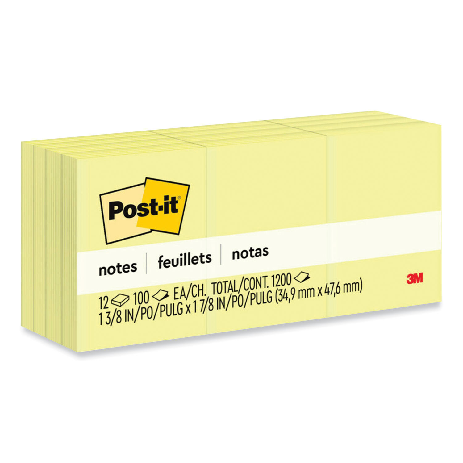 Original Pads in Canary Yellow by Post-itandreg; Notes MMM653YW