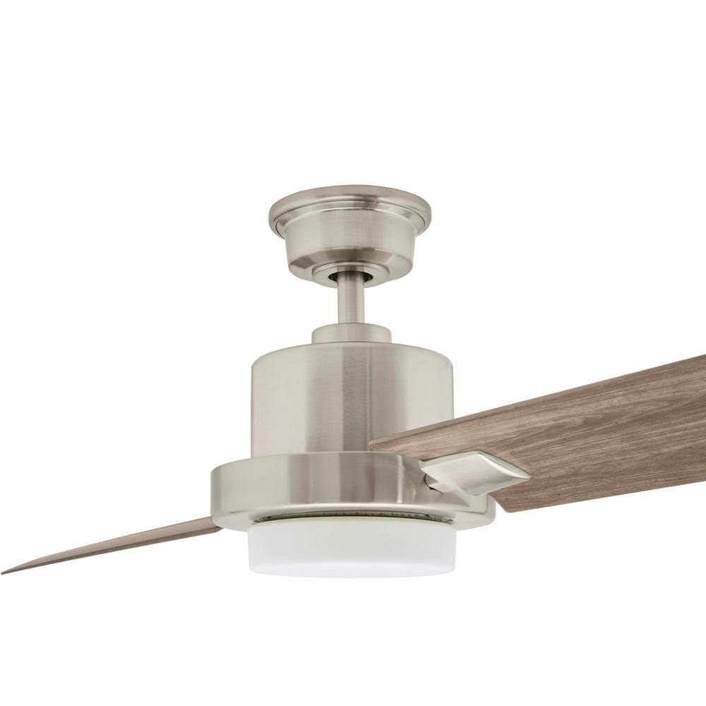 Home Decorators Collection Radley 60 in. LED Brushed Nickel Ceiling Fan with Light AM690-BN