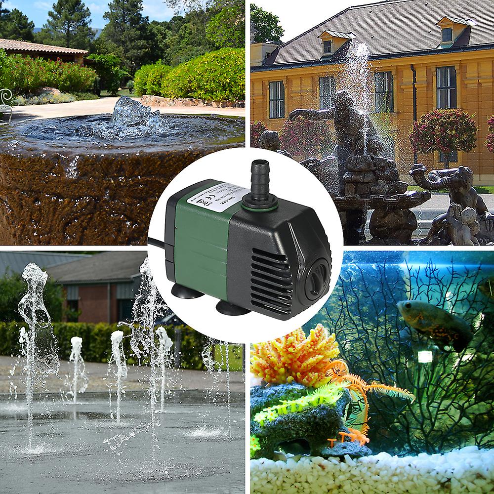 1500l/h 25w Submersible Water Pump For Aquarium Tabletop Fountains Pond Water Gardens And Hydroponic Systems With 2 Nozzles Ac110v