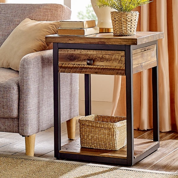 Carbon Loft Ciaravino Rustic Wood 3-piece Coffee and End Table Set