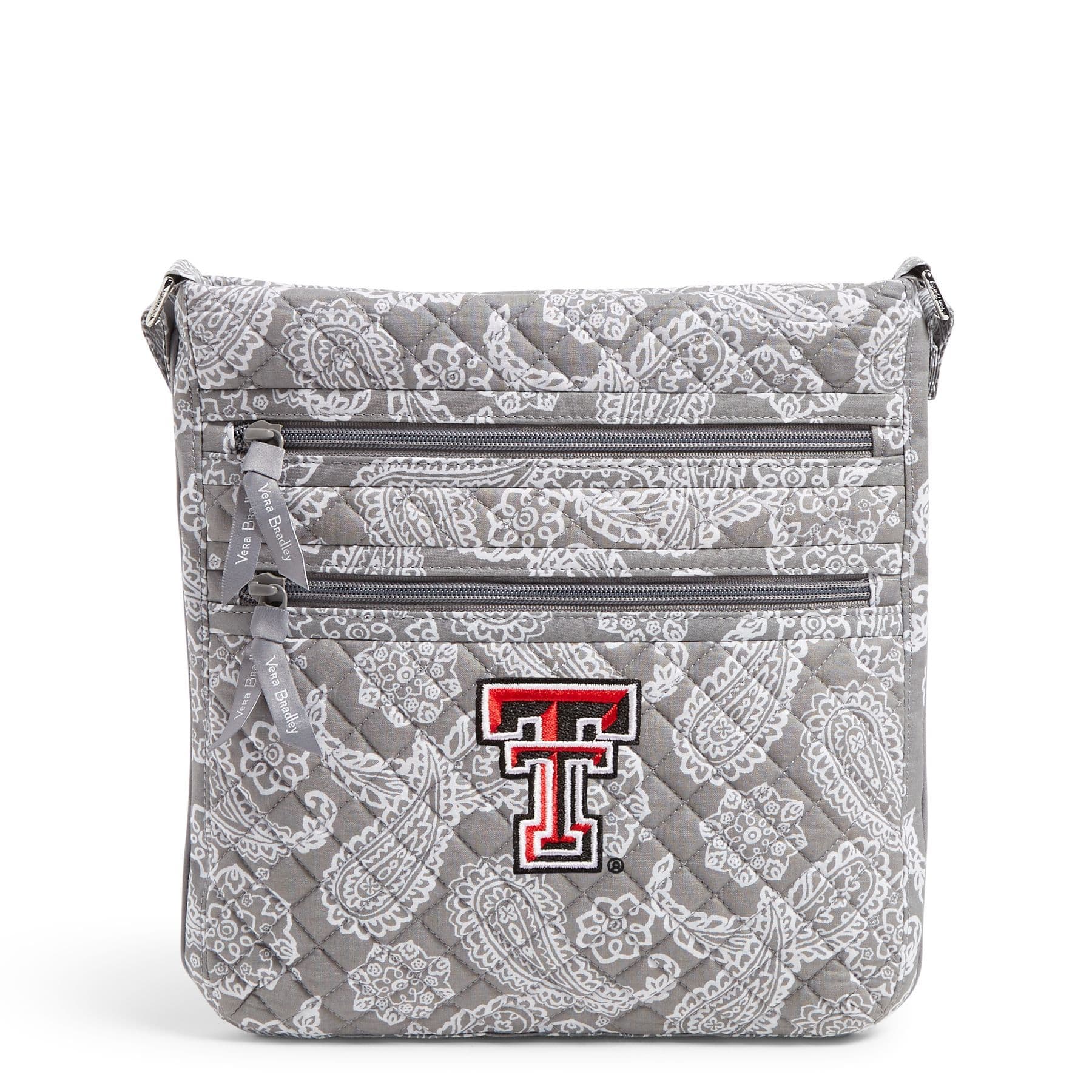 Collegiate Triple Zip Hipster Crossbody Bag