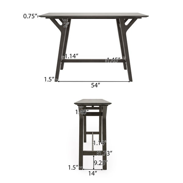 Divo Rubberwood Console Table by Christopher Knight Home