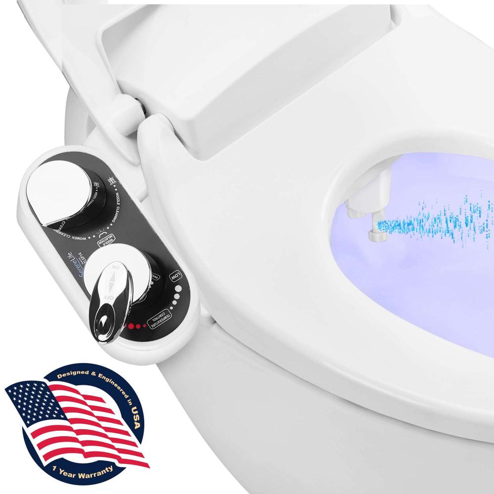 SereneLife SLTLSP14  Bathroom Bidet Attachment  Hot/Cold Water Toilet Seat Bidet Sprayer