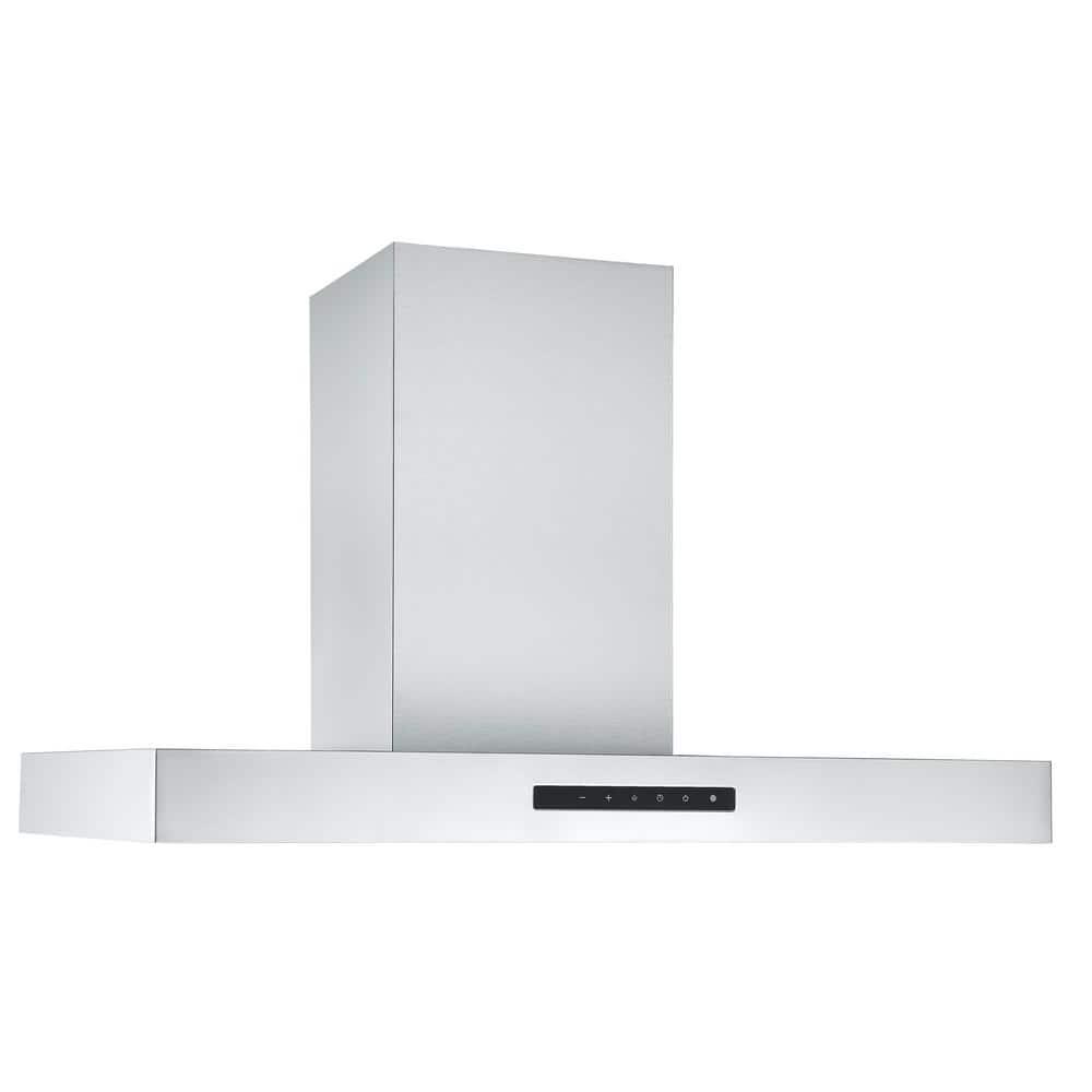 Ancona Moderna 36 in Convertible Wall Mounted Range Hood in Stainless Steel with Night Light Feature