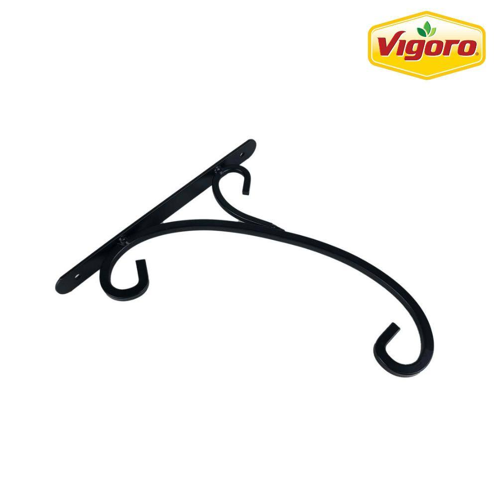 Vigoro 9 in. Decorative Black Metal Bracket 51469