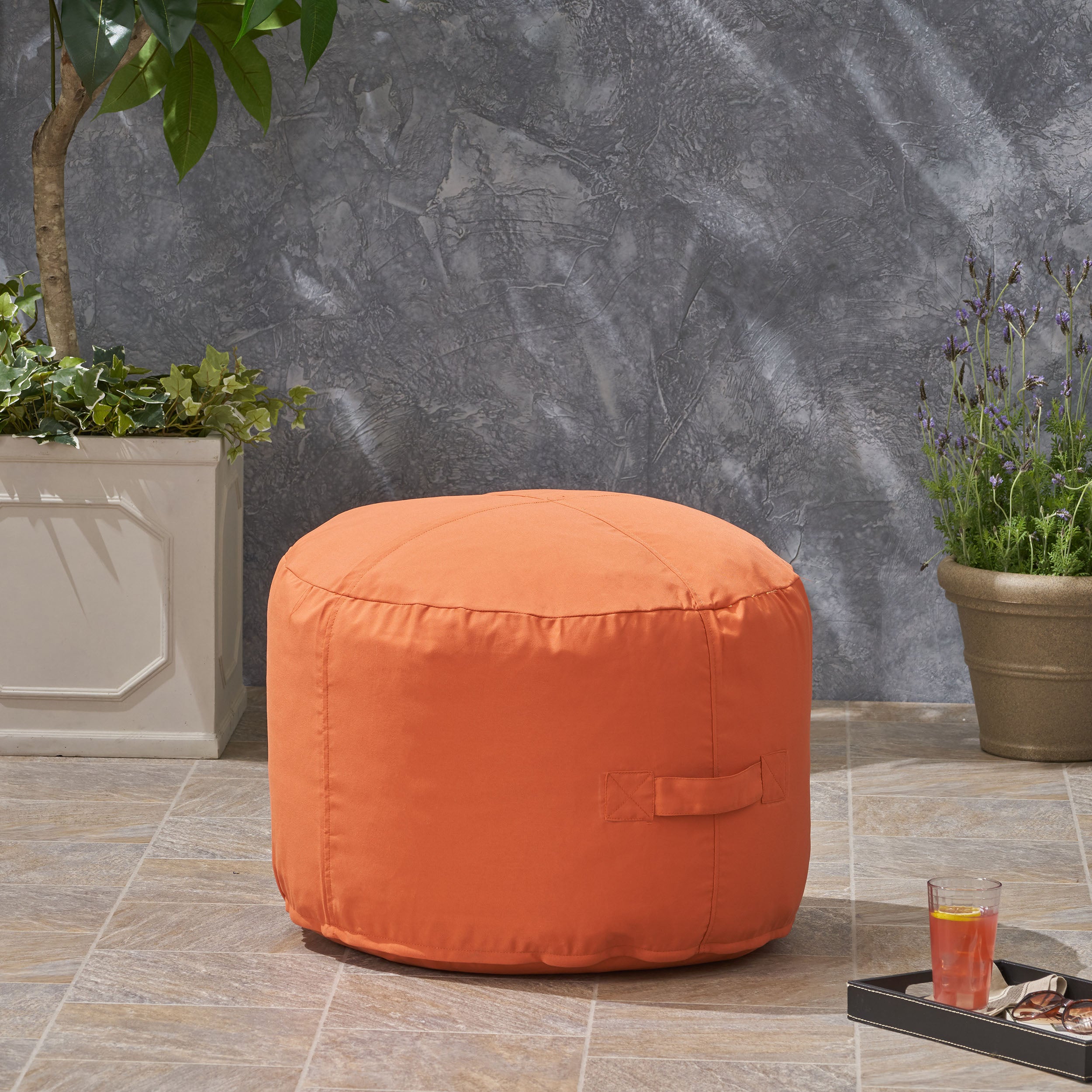 Riley Cay Outdoor Water Resistant 2 Ottoman Pouf