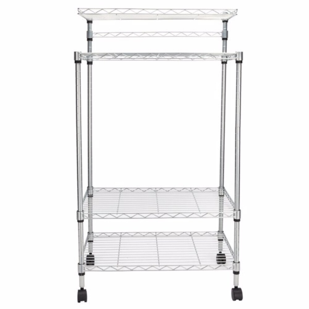 4 Layer Adjustable Kitchen Bakers Rack Shelf Microwave Oven Stand Storage Cart   23.62\