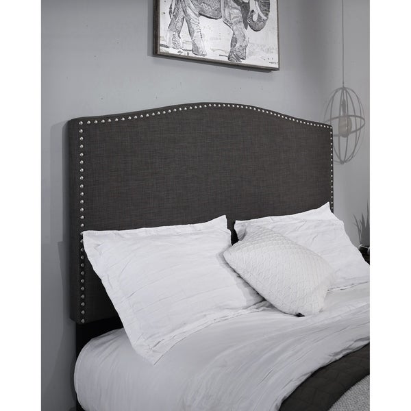 Newport Upholstered Headboard with Nail Head Trim - - 20990856