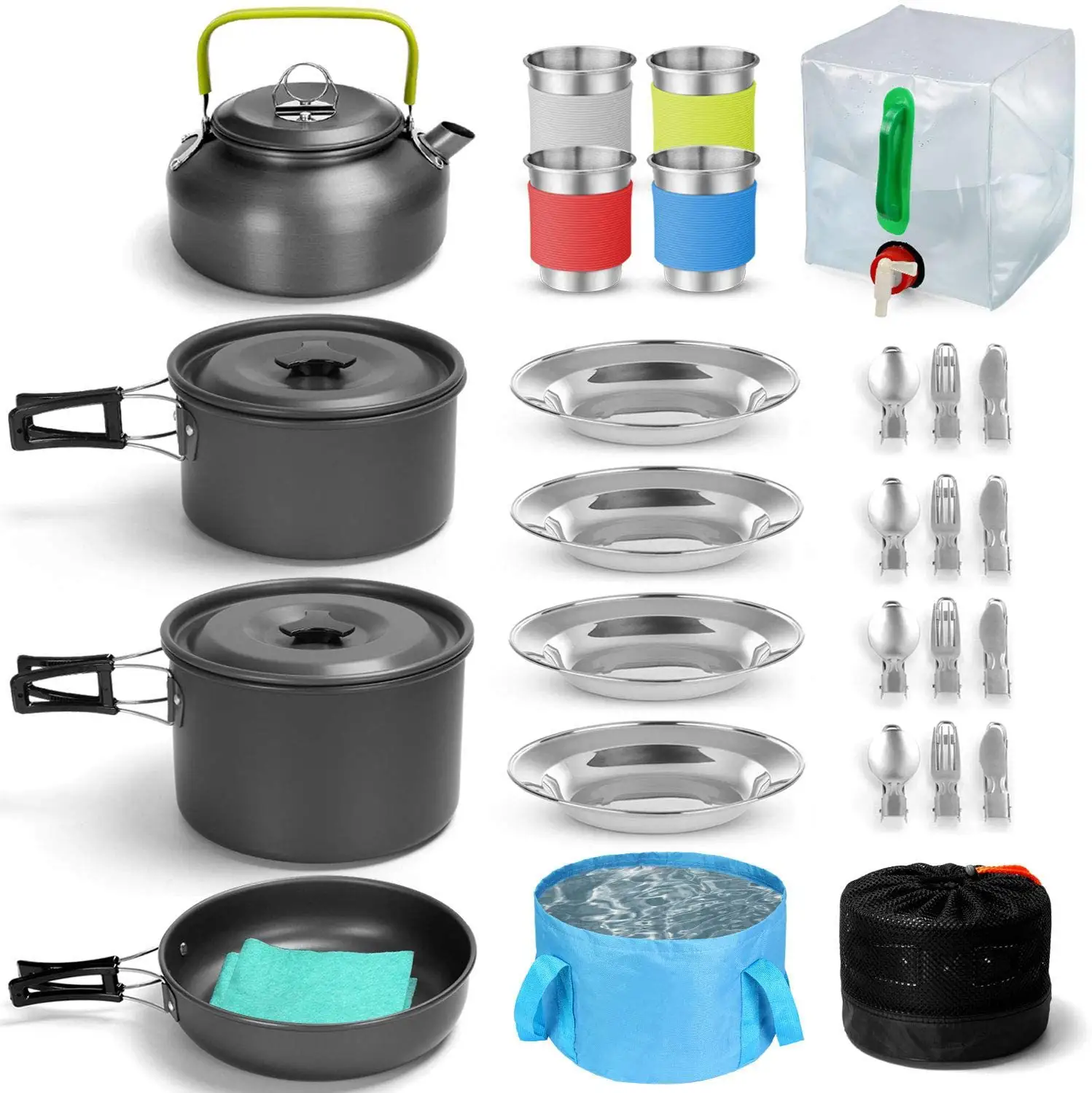 Your city Factory Sales Outdoor Pot Setscooking Pot Set Non stick Cookware Camping Cookware Camping Kitchen