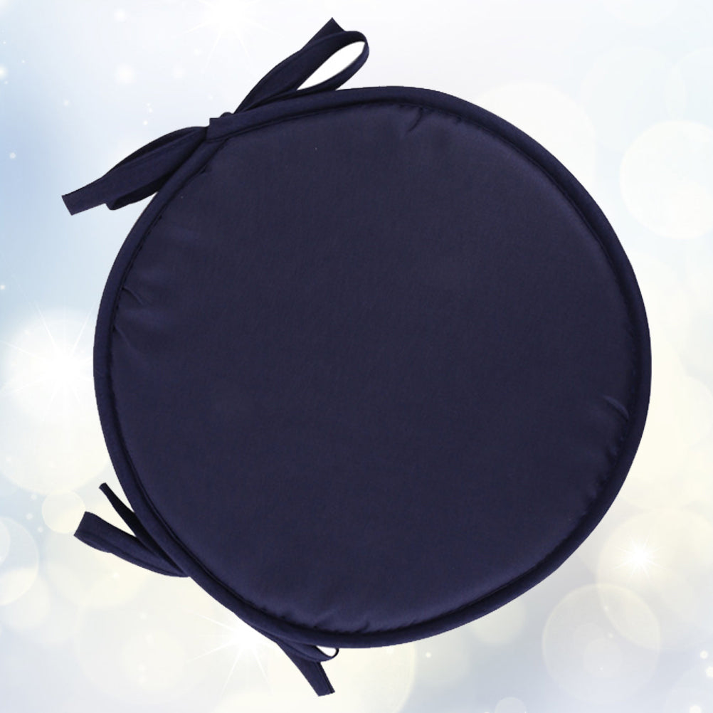 NUOLUX 1pc Household Round Shape Seat Cushion Thickened Chairs Cushions Sponge Seat Cushion for Home School Office Restaurant (Dark Blue Round Diameter 30cm)