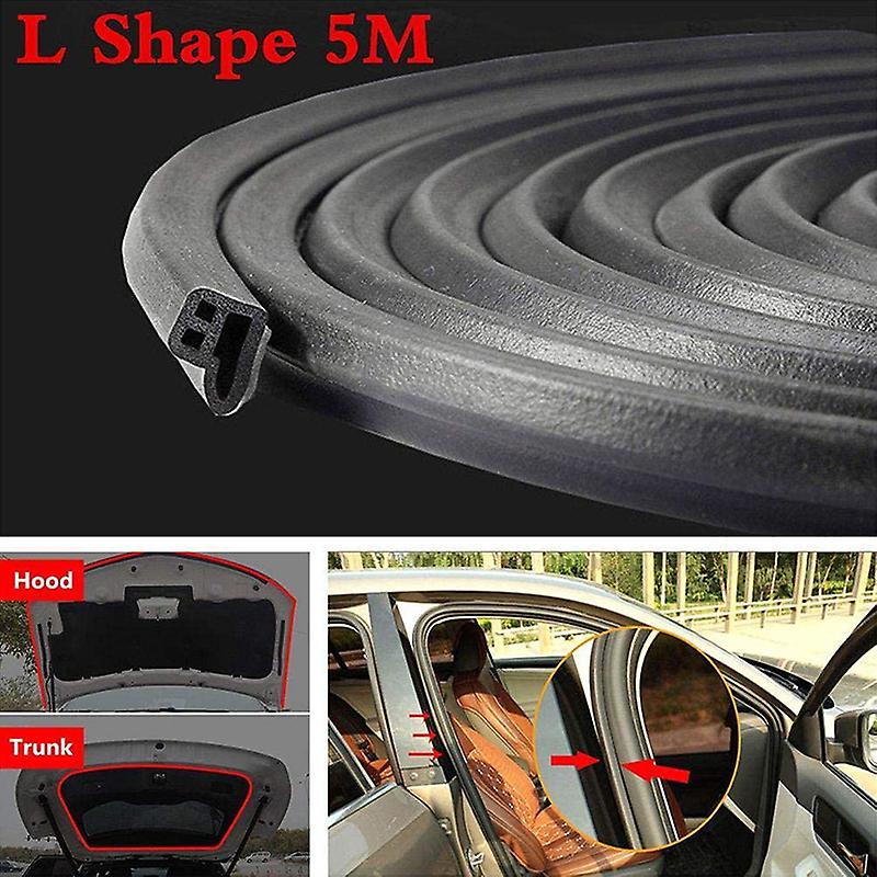 Auto Door Rubber Seal Strip Car Sealer L/u-type Cars Trunk Edge Seals Strips Sealing Adhesive Stickers Soundproofing Weatherstrip