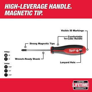 MW 16-Piece Screwdriver Set with Precision Screwdrivers 48-22-2612-48-22-2706