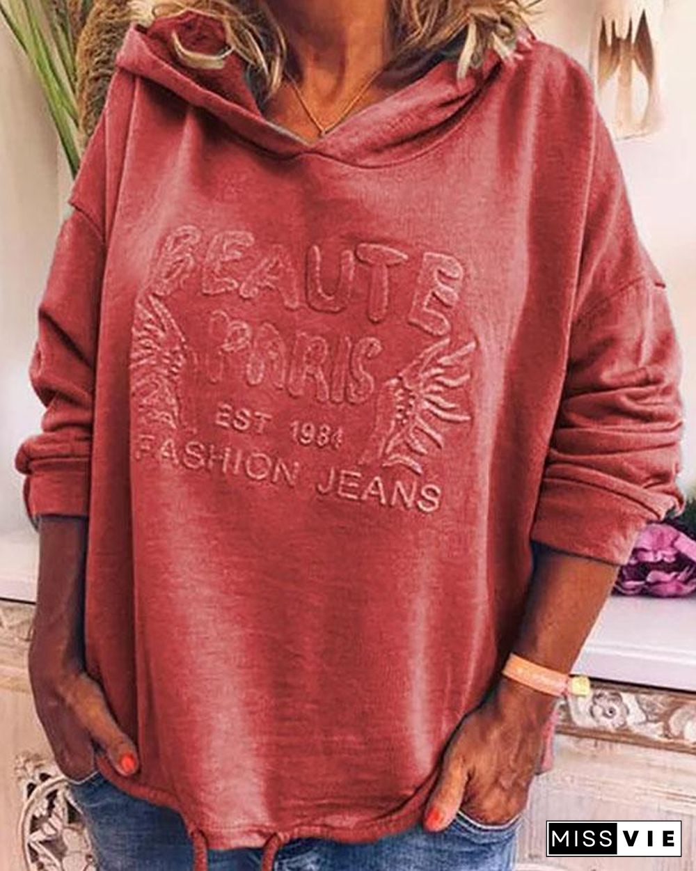 Cotton Hoodie Casual Plus Size Sweatshirt