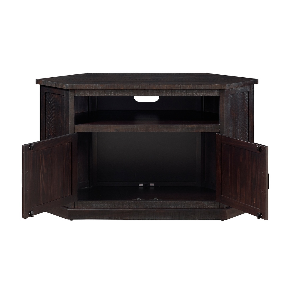 The Gray Barn Danebury Rustic 50 inch Solid Wood Corner TV Stand