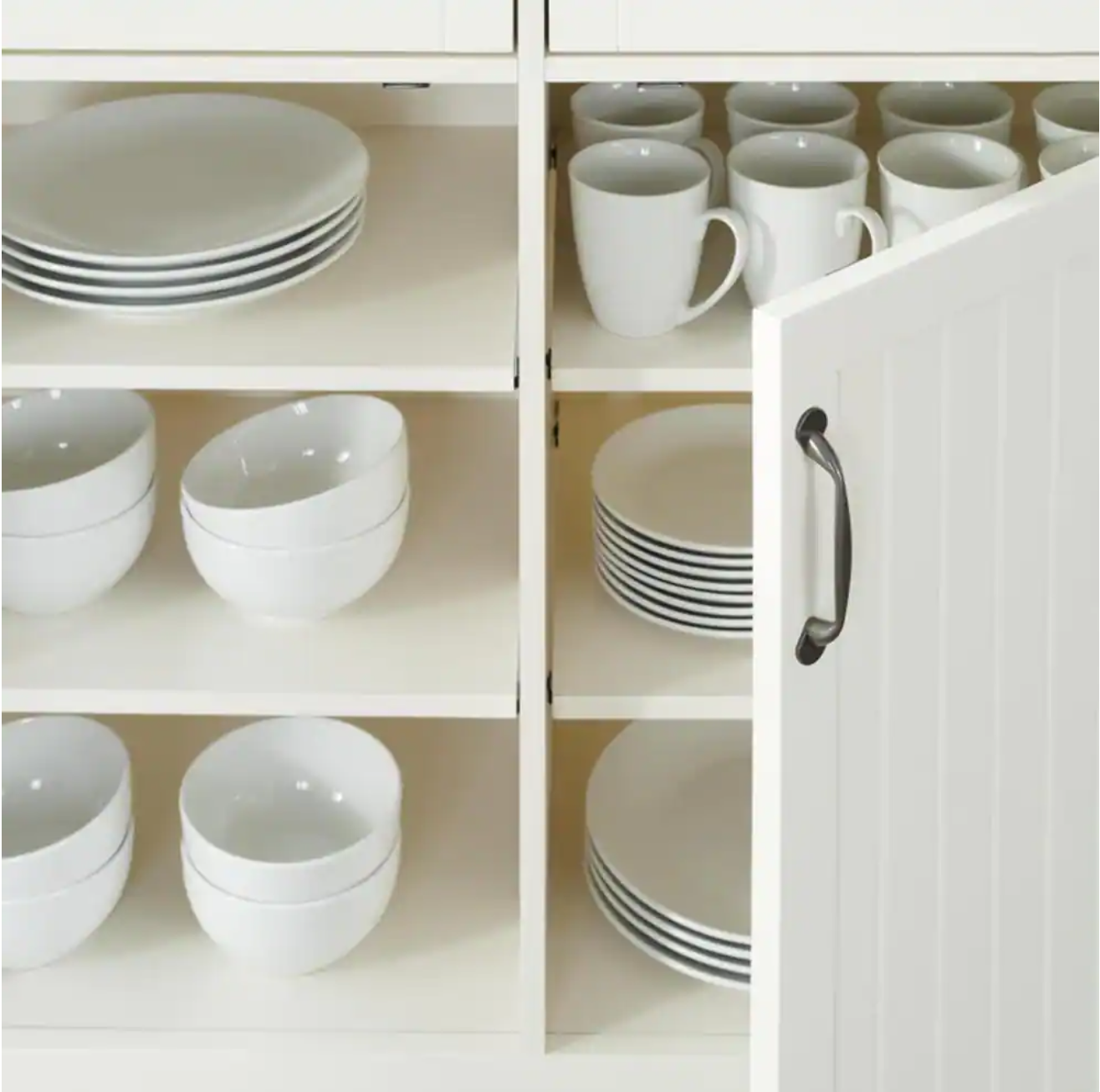 Bainport Ivory Kitchen Cart with Butcher Block Top