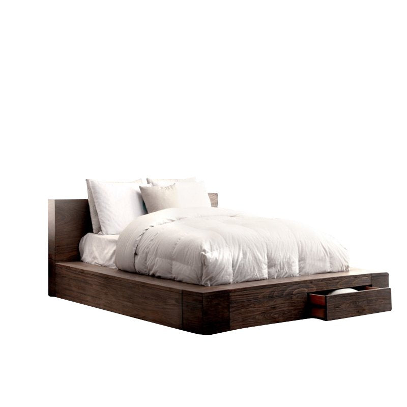 Furniture of America Elbert Wood Cal King Storage Bed in Brown