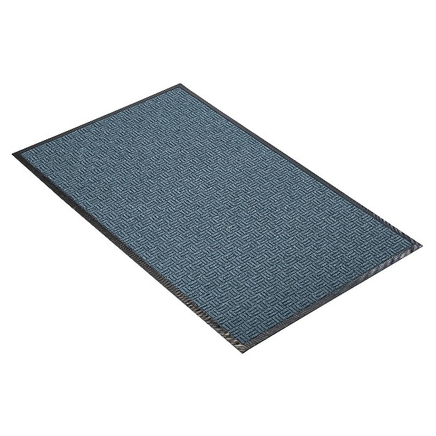 3 x27 x4 x27 Solid Doormat Blue black Hometrax